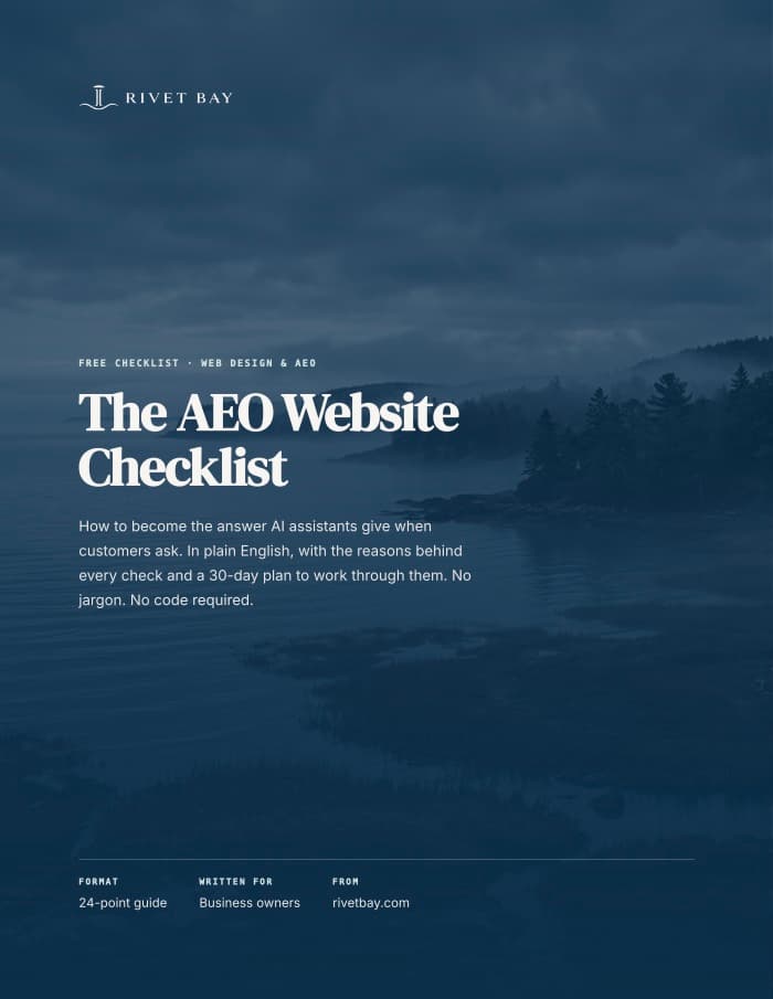 Cover of The AEO Website Checklist