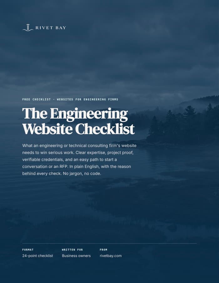 Cover of The Engineering Website Checklist