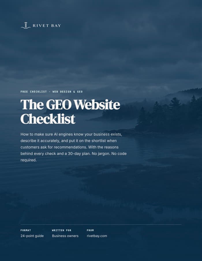Cover of The GEO Website Checklist