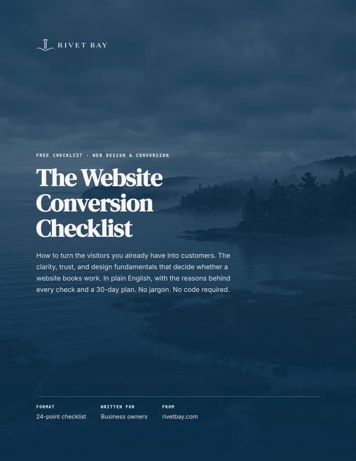 Cover of The Website Conversion Checklist